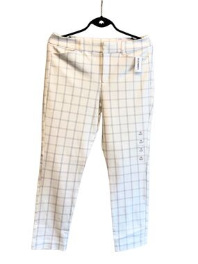 Old Navy Pixie Skinny Ankle Plaid Pants Size 10 NWT